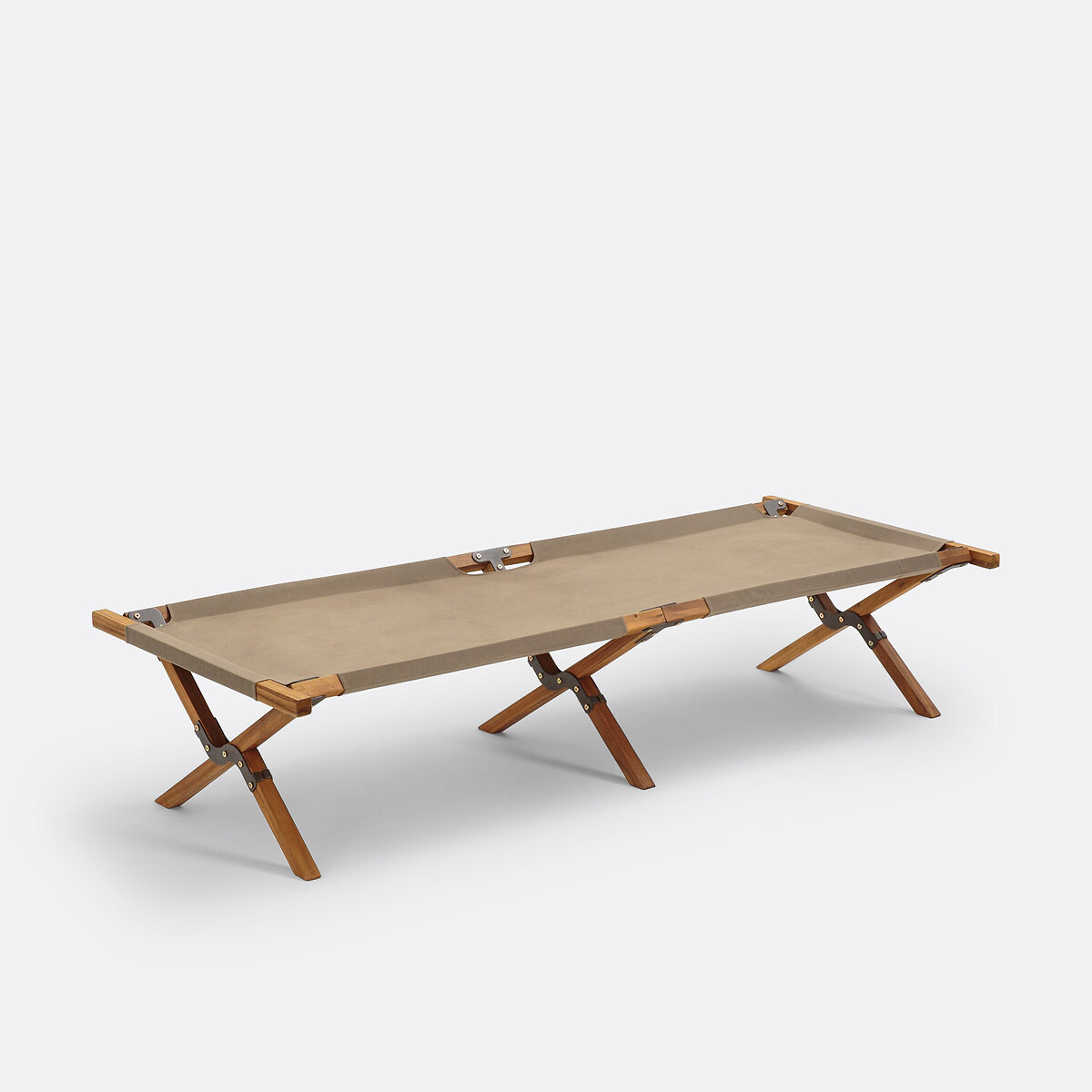 Feldbett foldus mit kissen und matratze taupe La Redoute Interieurs