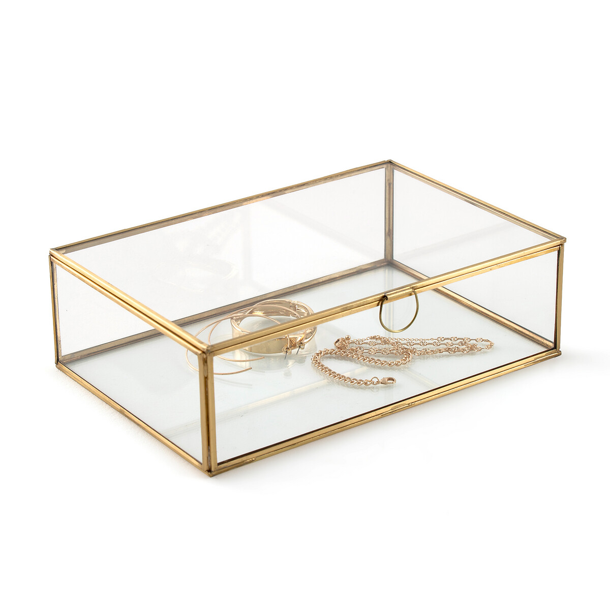 Uyova Glass & Metal Box (Black or Brass)