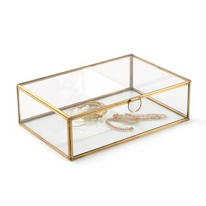 Uyova Glass & Metal Box (Black or Brass) LA REDOUTE INTERIEURS image