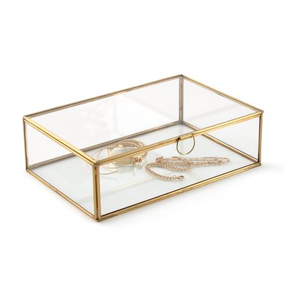 Uyova Glass & Metal Box (Black or Brass) LA REDOUTE INTERIEURS
