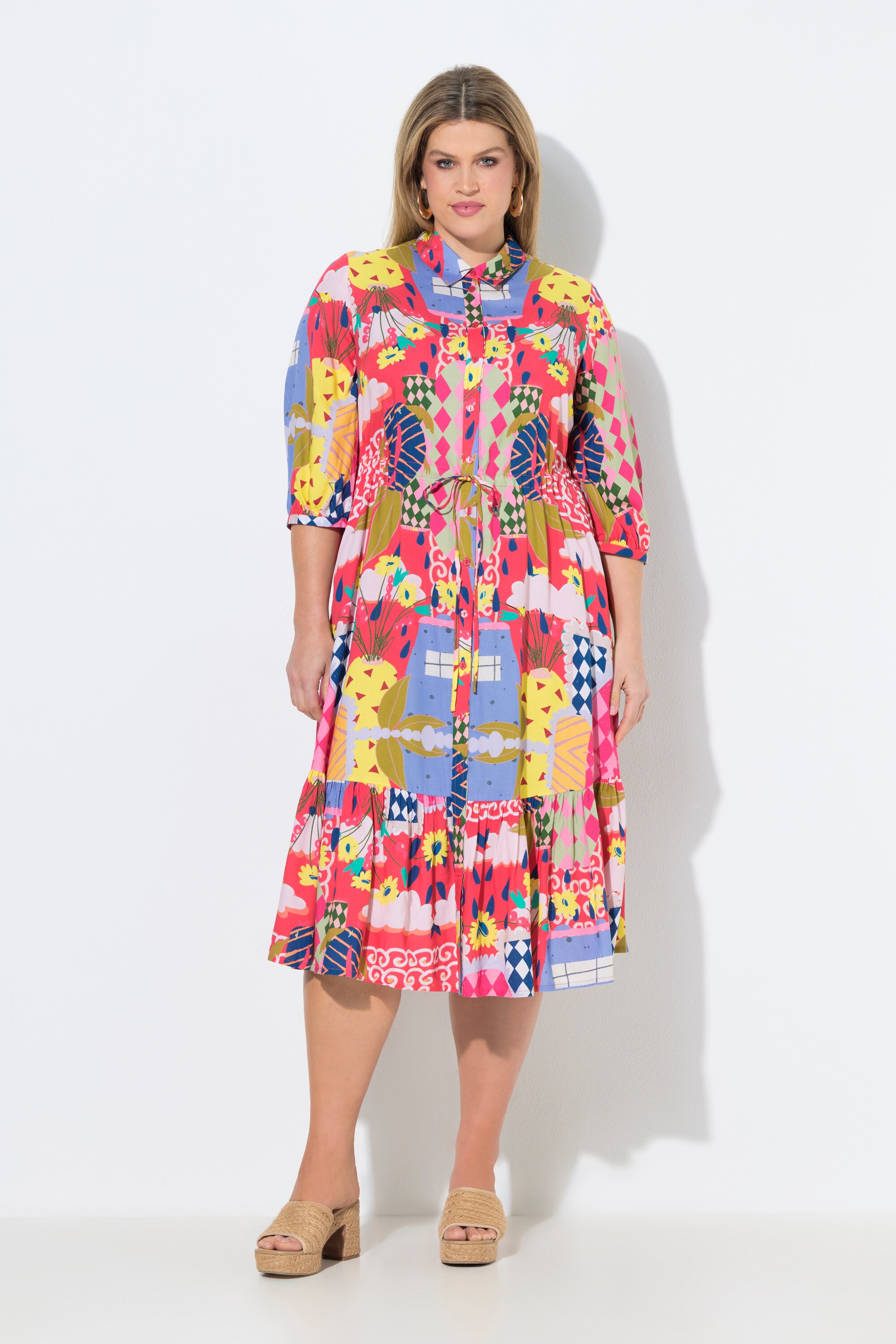 Robe midi motif vacances, ULLA POPKEN