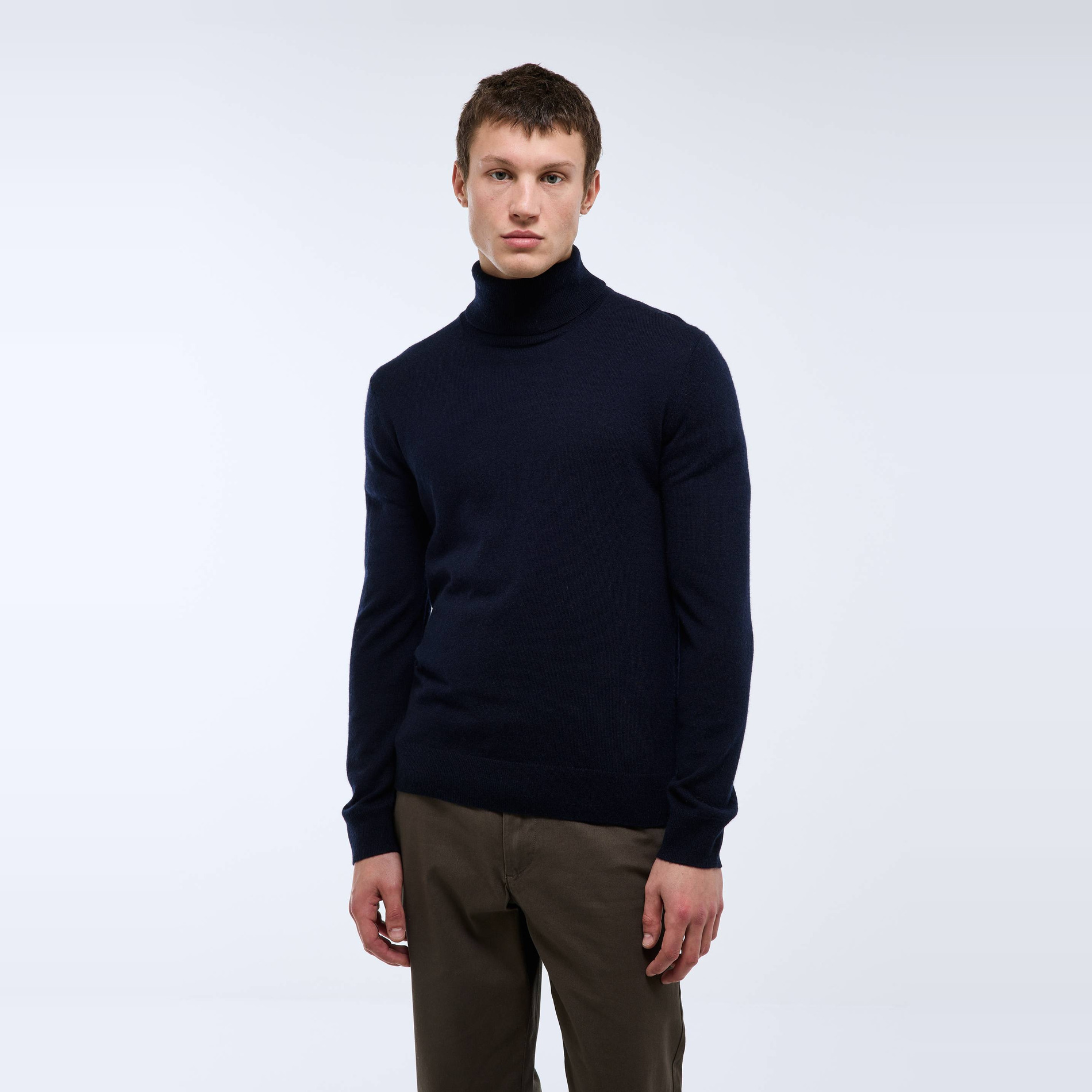 Pull à col roulé contenant de la laine et du cachemire, certifié Oekotex, MONOPRIX