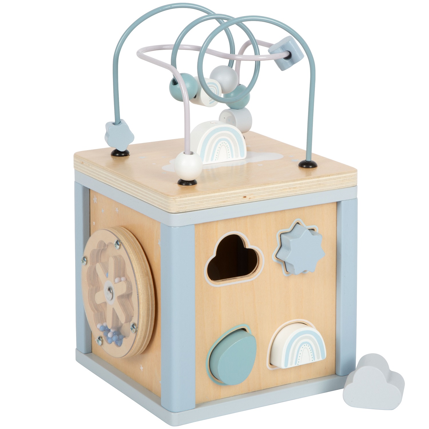 Cube de motricité en bois, SMALL FOOT COMPANY