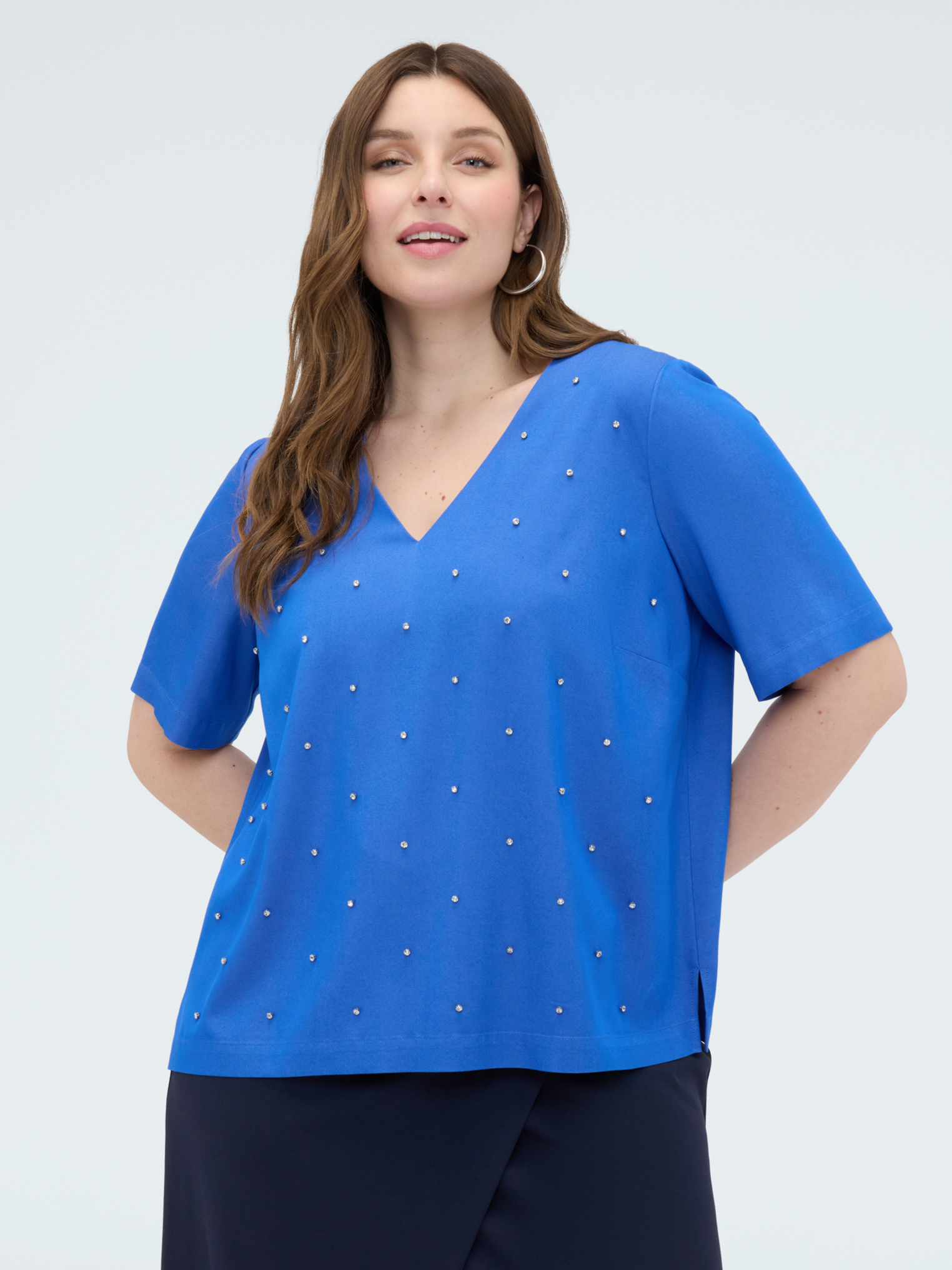 Blouse avec points lumineux, FIORELLA RUBINO