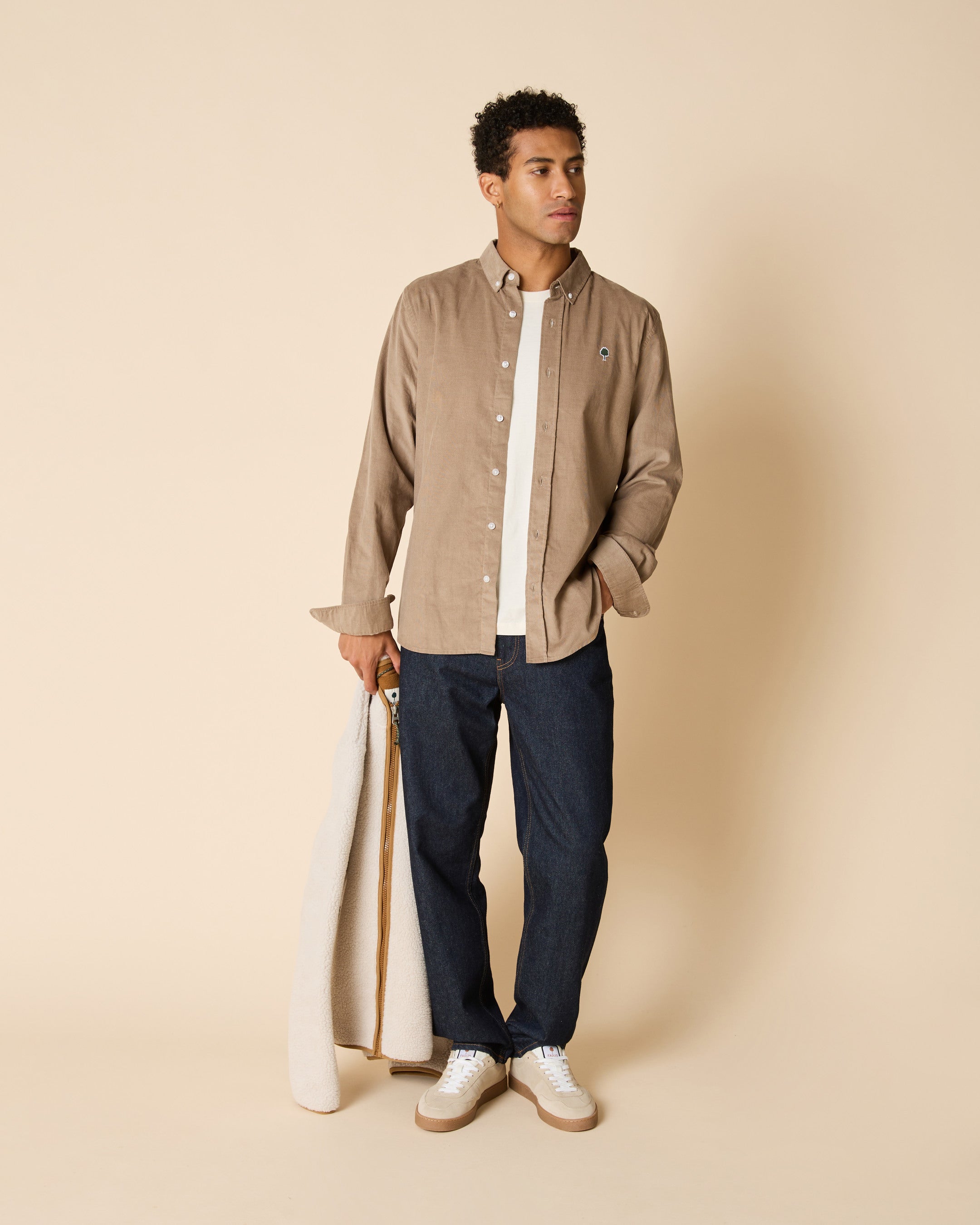 Chemise en velours côtelé, FAGUO