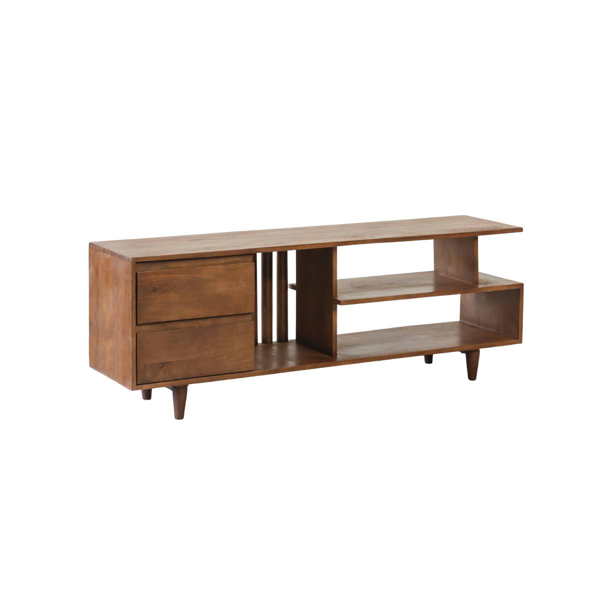 Meuble TV en bois de manguier NELSON, MADE IN MEUBLES