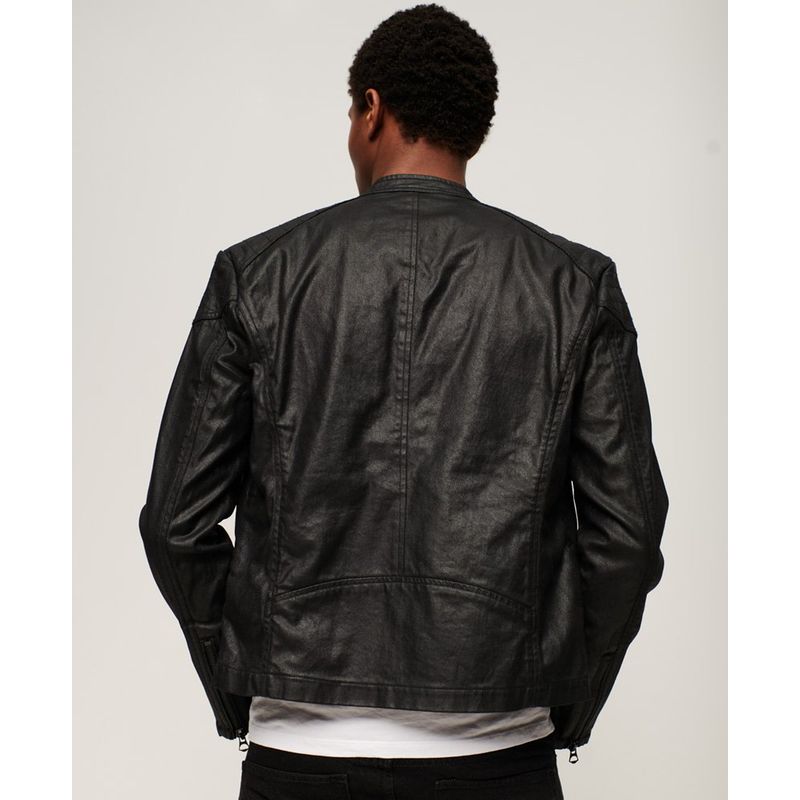 Blouson cuir homme discount superdry