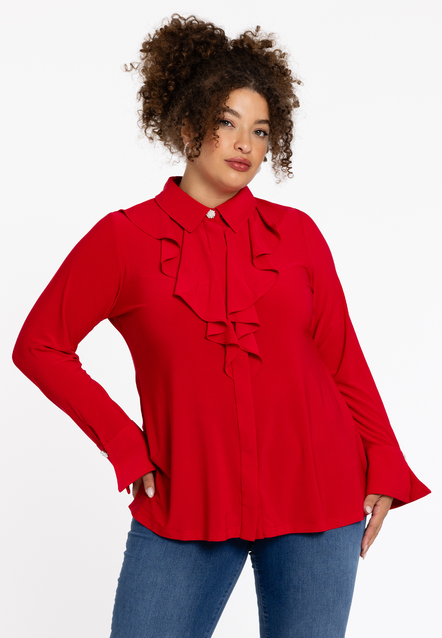 Chemise volanté /à volants, YOEK