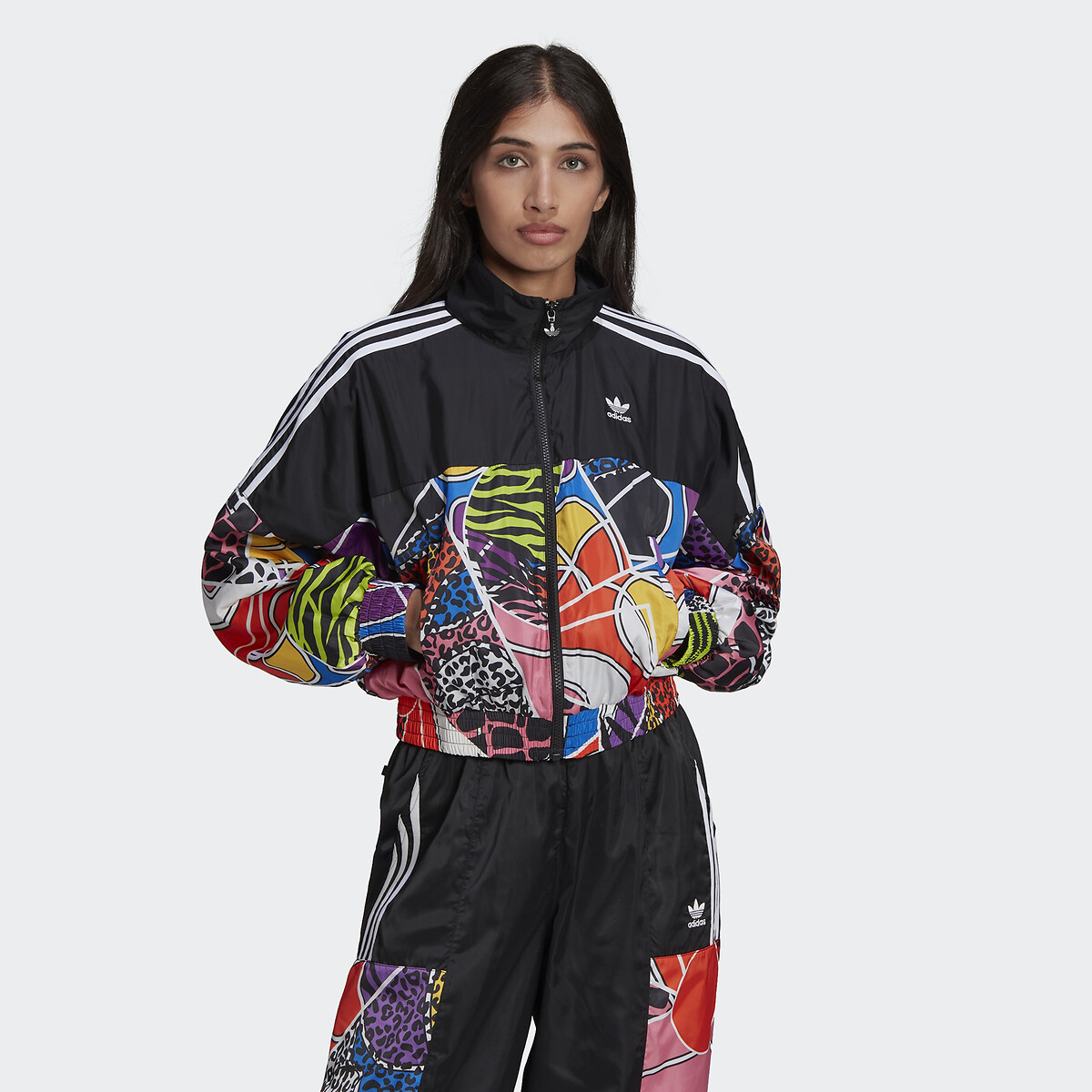 Veste survêtement motif pop noir multicolore Adidas Originals | Redoute