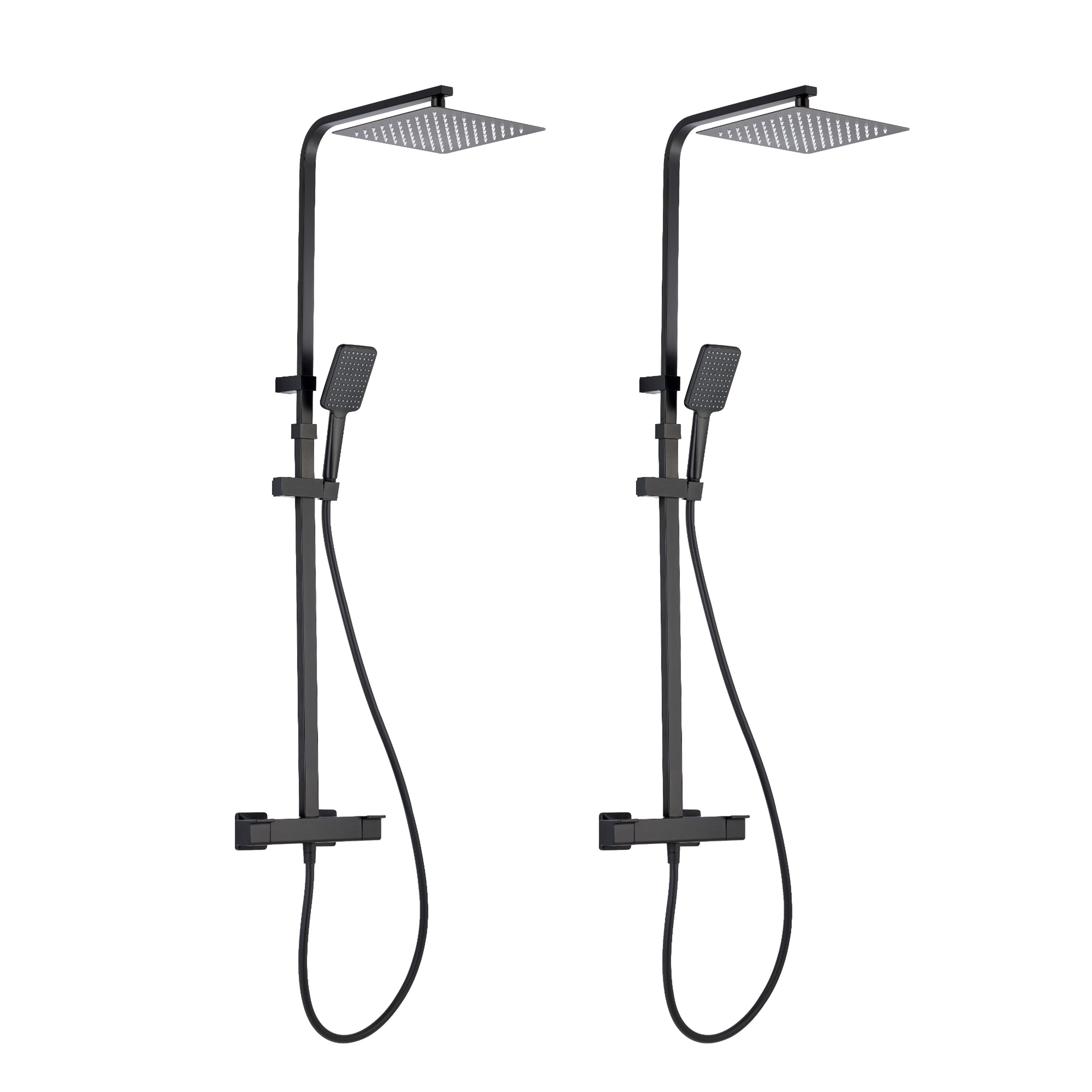Lot de 2 colonnes de douche thermostatique, STUDIO, SENSEA