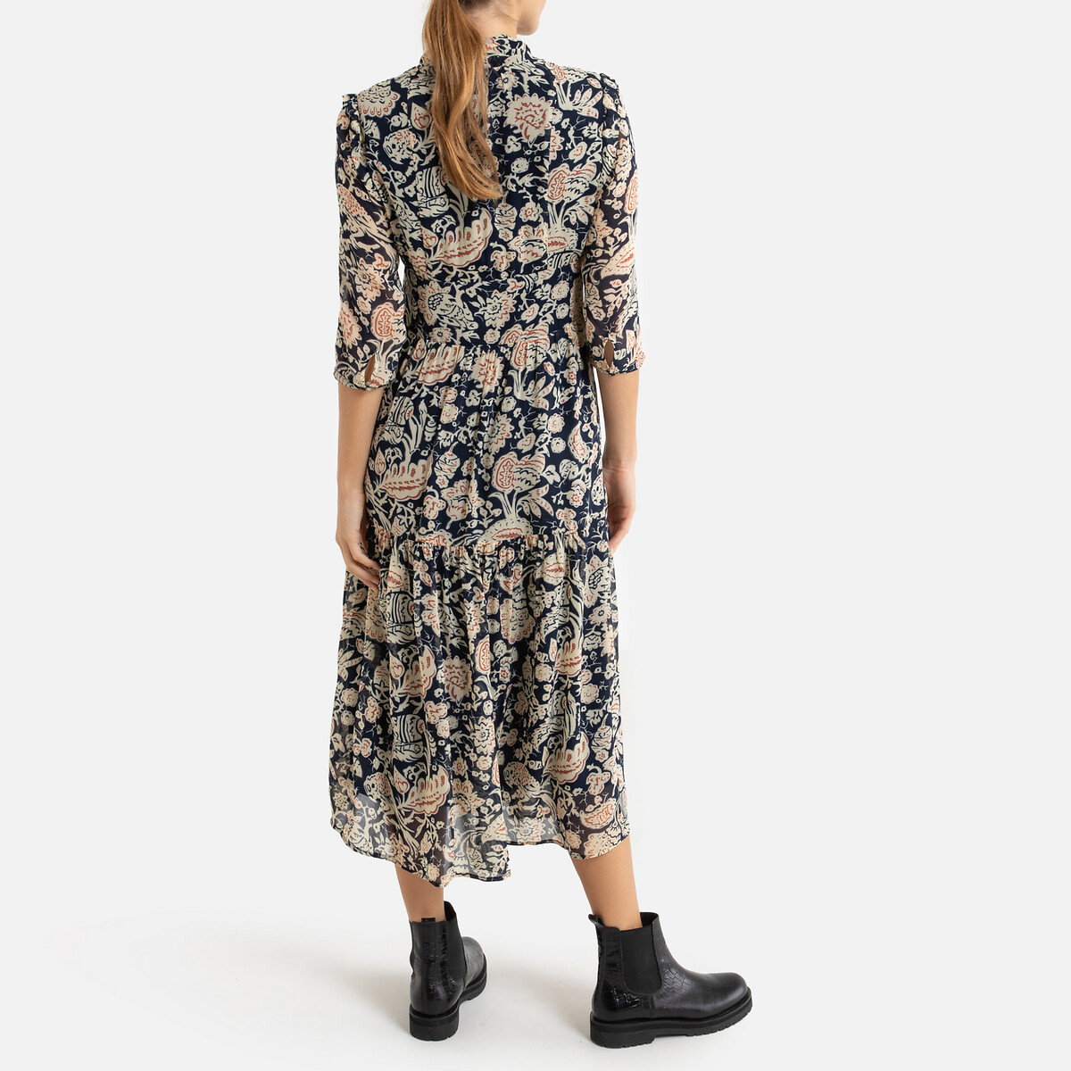 Belle Patineuse Évasée Mi-Longue Robe Taille 10 Bleu Sarcelle Couleur Taille 10/M 
