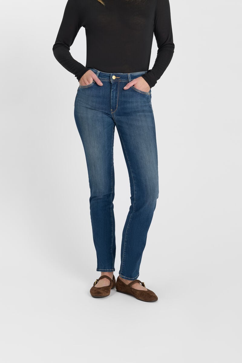 Jeans push-up droite taille haute PULP, longueur 34, LE TEMPS DES CERISES