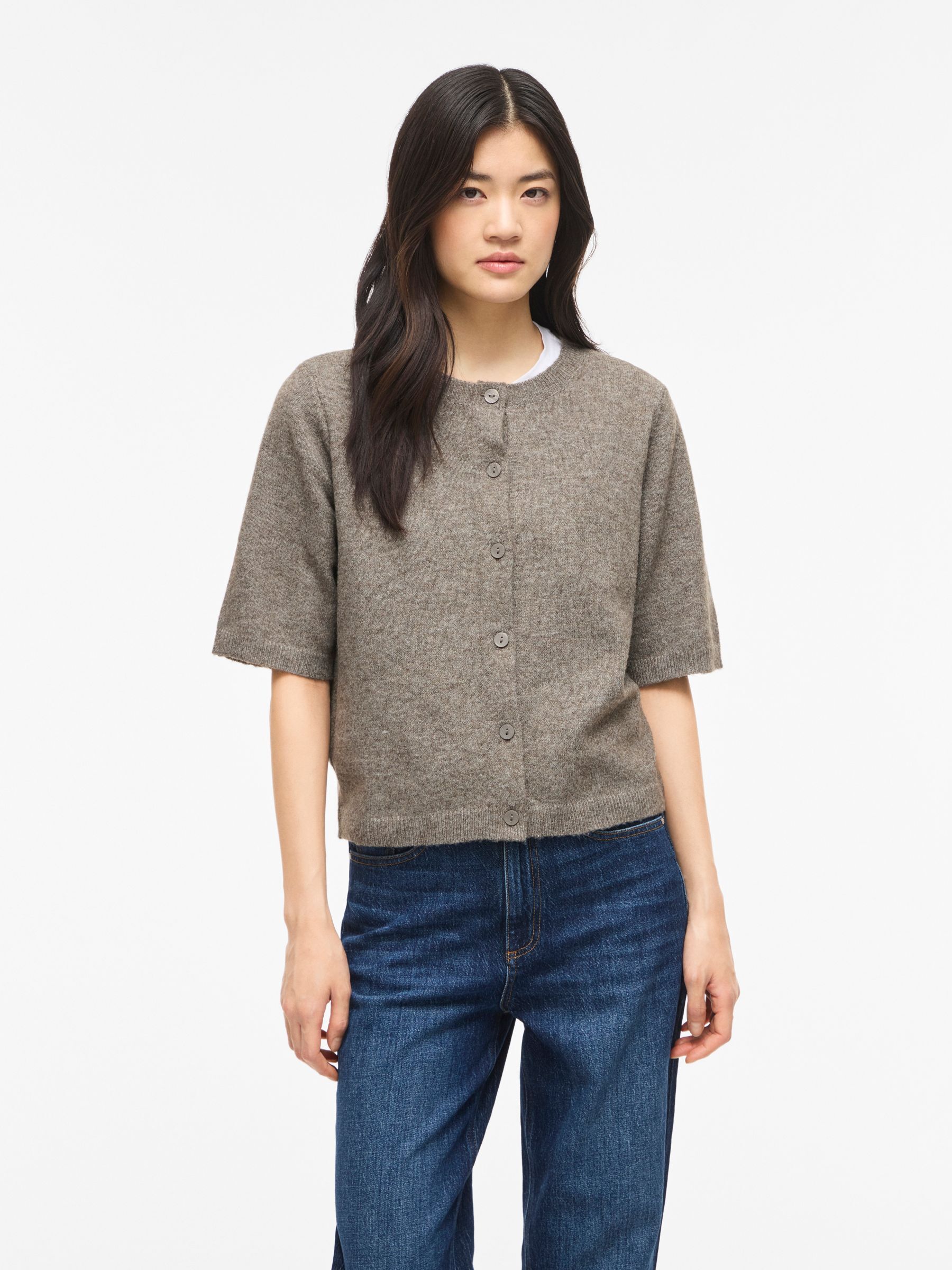 Gilet boutonné manches courtes , VILA