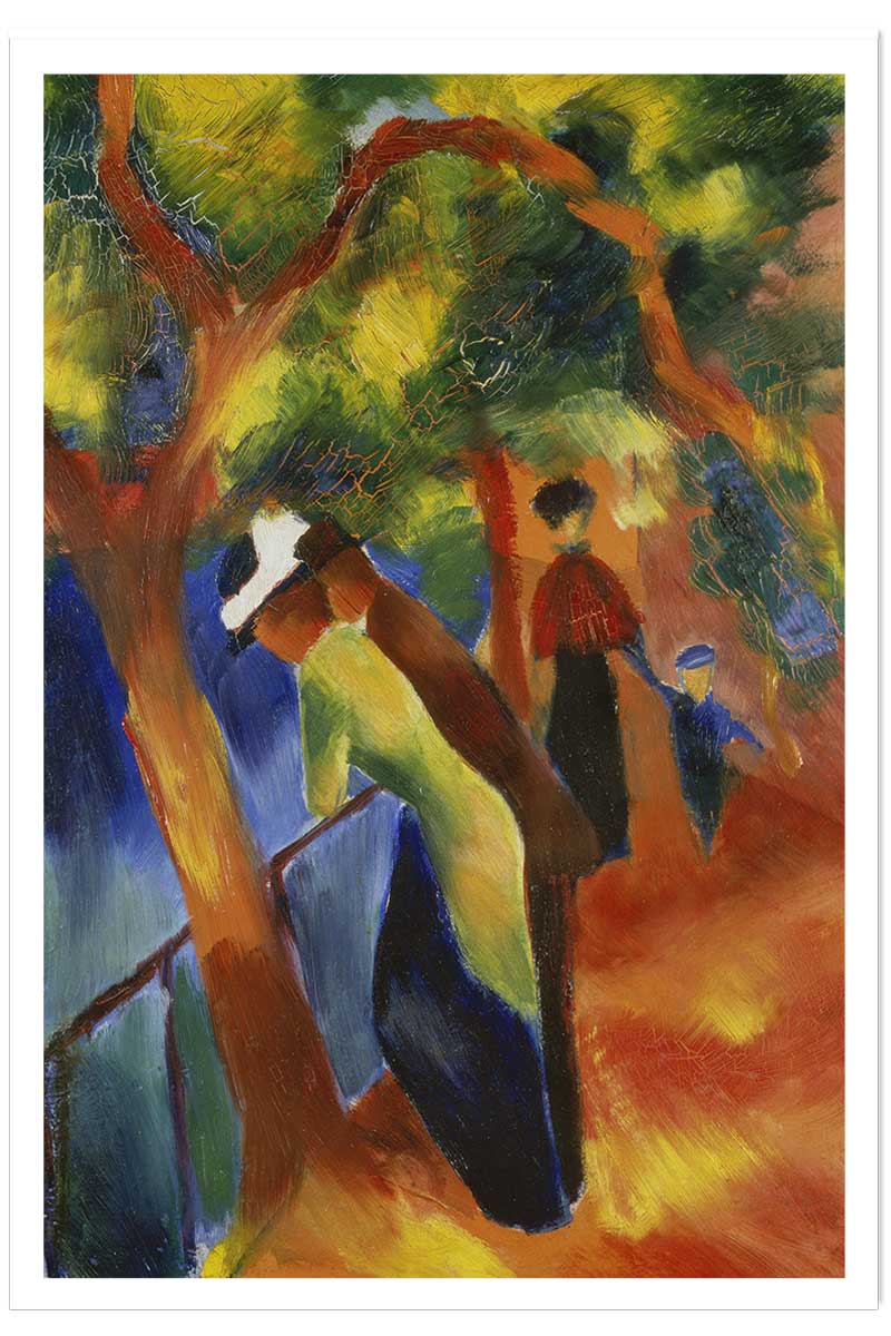 Affiche Sunny path par August Macke, HEXOA