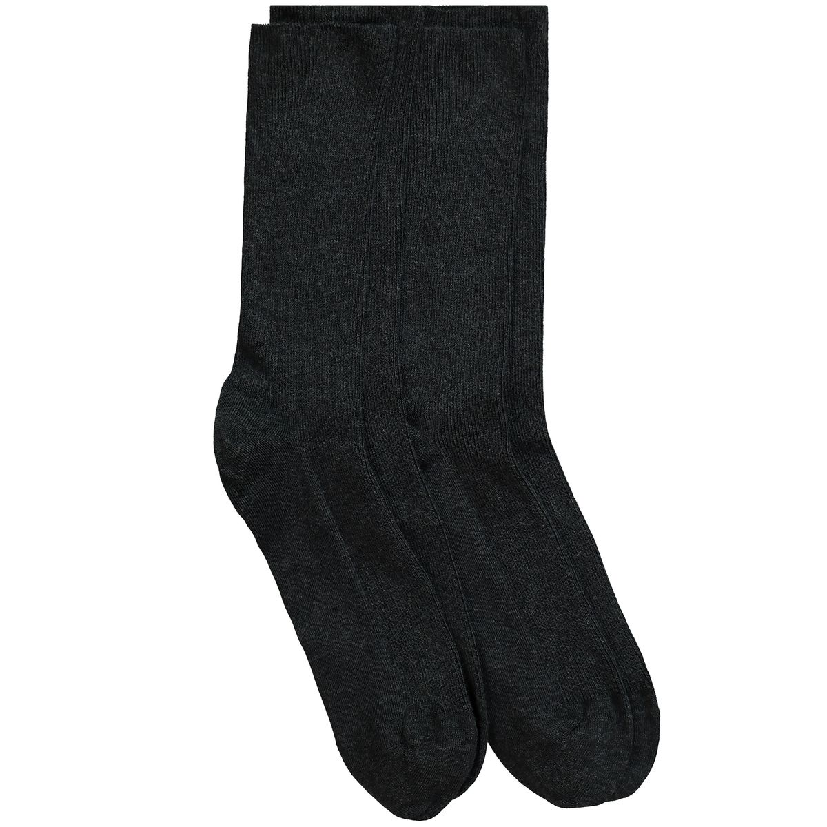 Chaussettes 100% coton pour homme (lot de 10 paires) Noir (47-50, Noir) :  : Mode