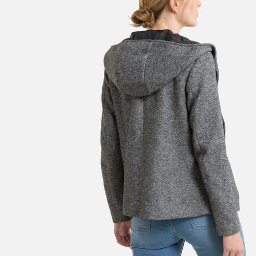 Hooded jacket, dark grey, Only | La Redoute