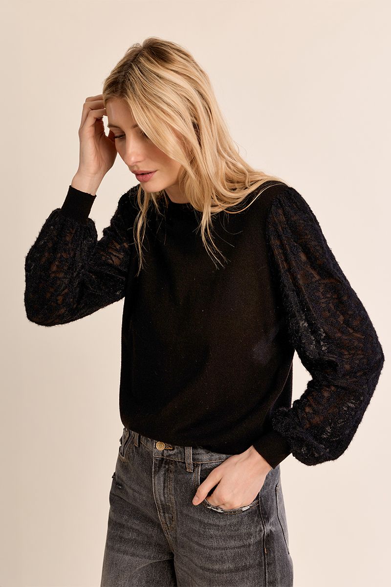 Pull en maille, manches fantaisie, MOLLY BRACKEN