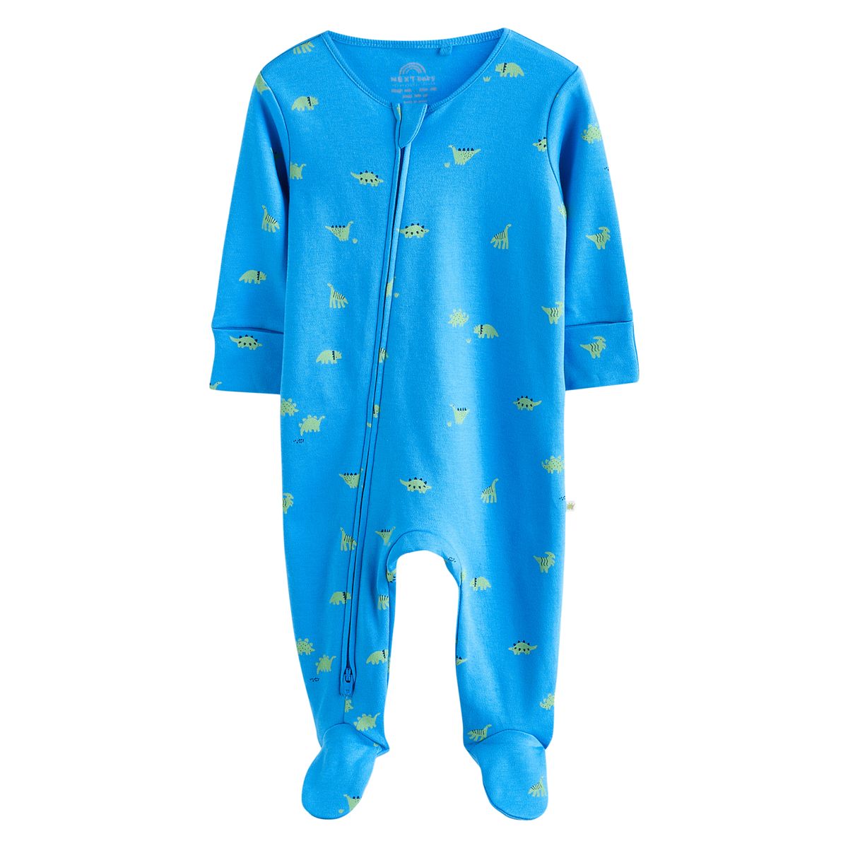 Pyjama Bébé NEXT Dors-Bien à Zip Double Sens - Lot De 3, Taille 1 Mois, Marron/crème