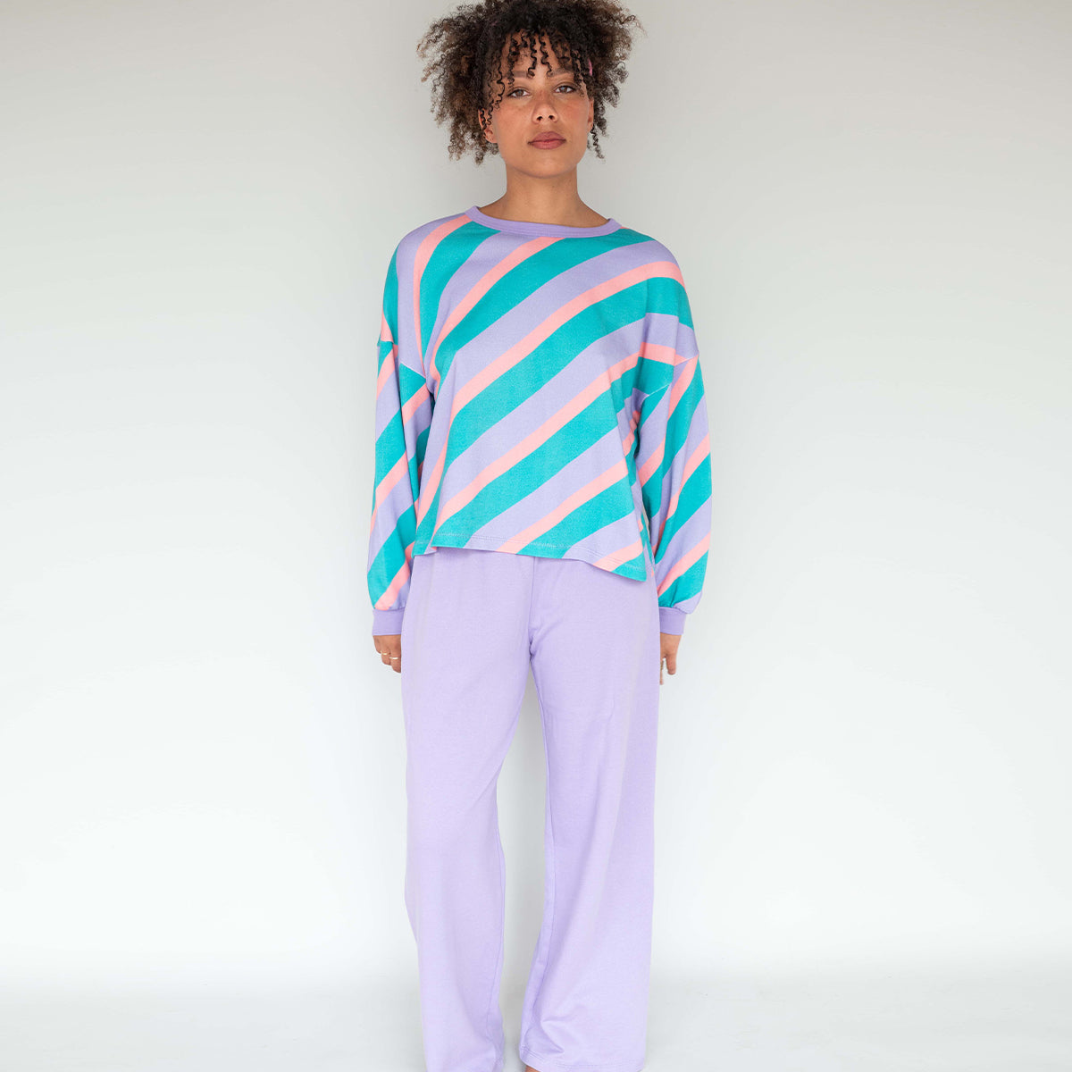 Pantalon jogging en coton Violet, WE ARE JOLIES