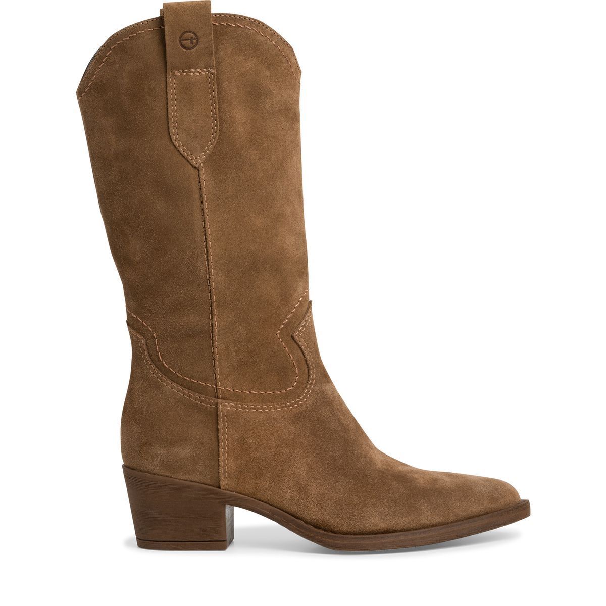 Bottes santiags en cuir ladyja camel Les Tropeziennes Par M