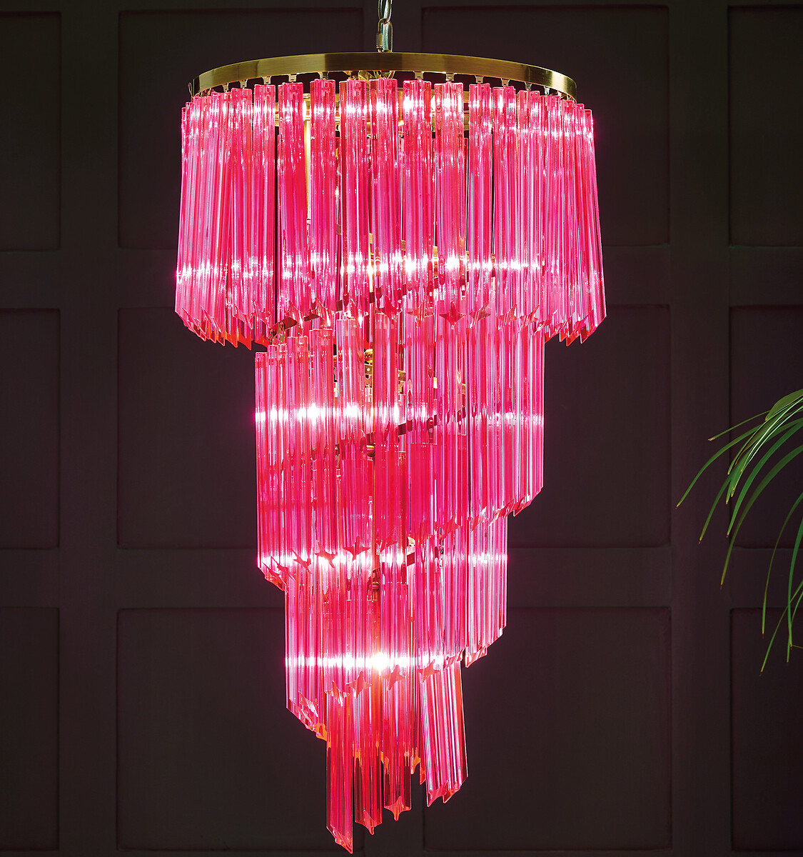 Large Cabaret Chandelier in Champagne, ROCKETT ST GEORGE