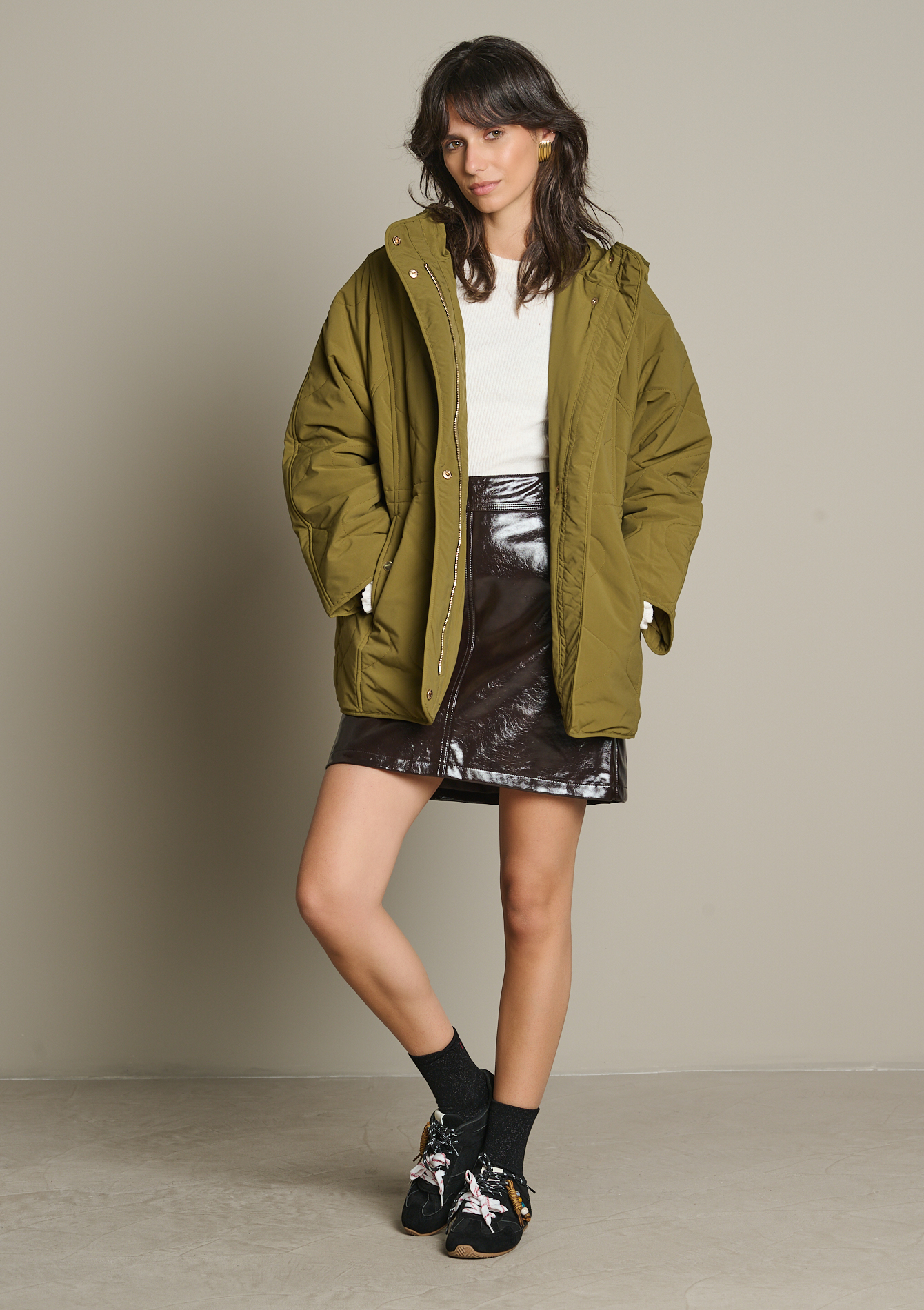 Parka courte à capuche, LOLALIZA