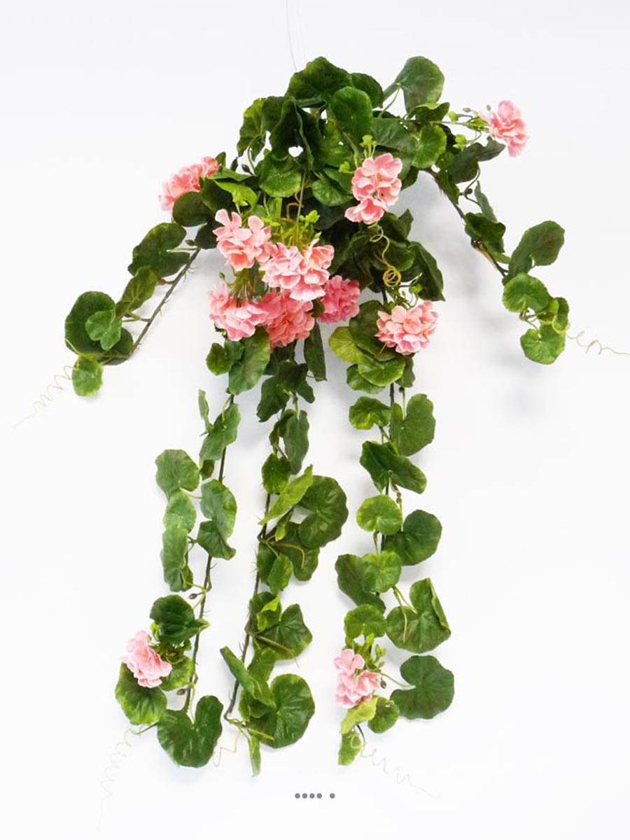 Geranium artificiel en piquet 80 cm D 30, ARTIFICIELLES