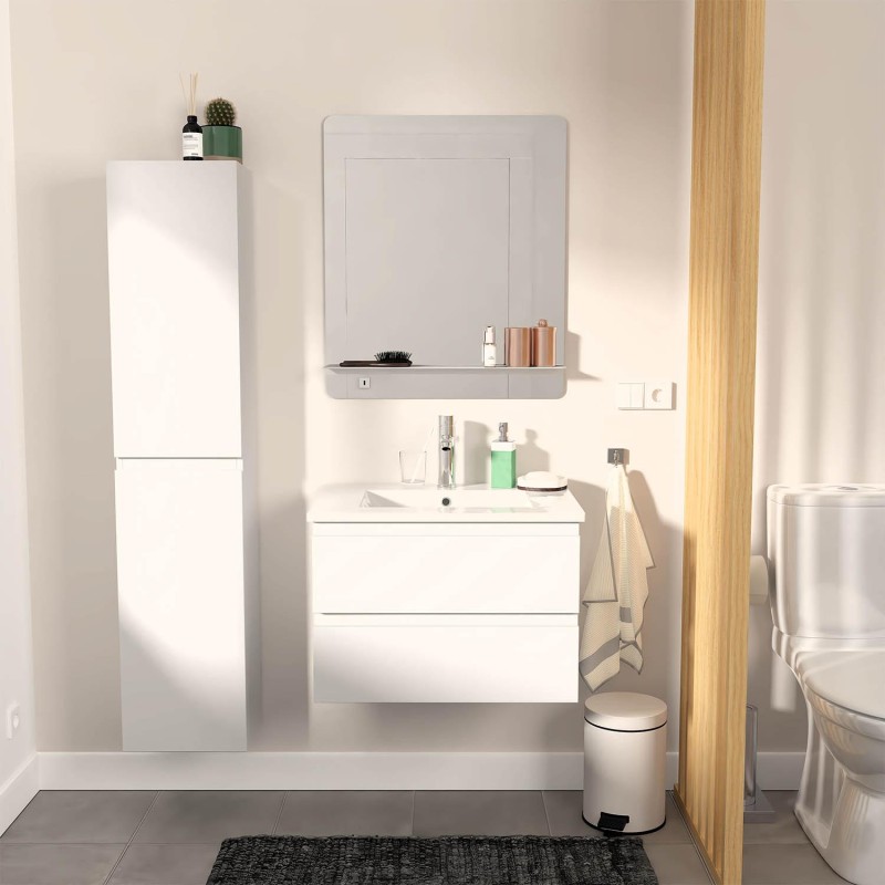 Meuble simple +vasque+miroir+colonne SORRENTO, MOB IN