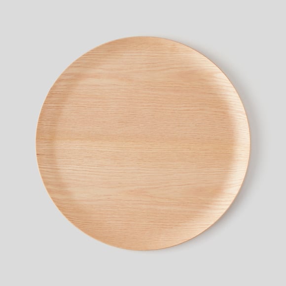 Plateau rond en bois, MONOPRIX MAISON