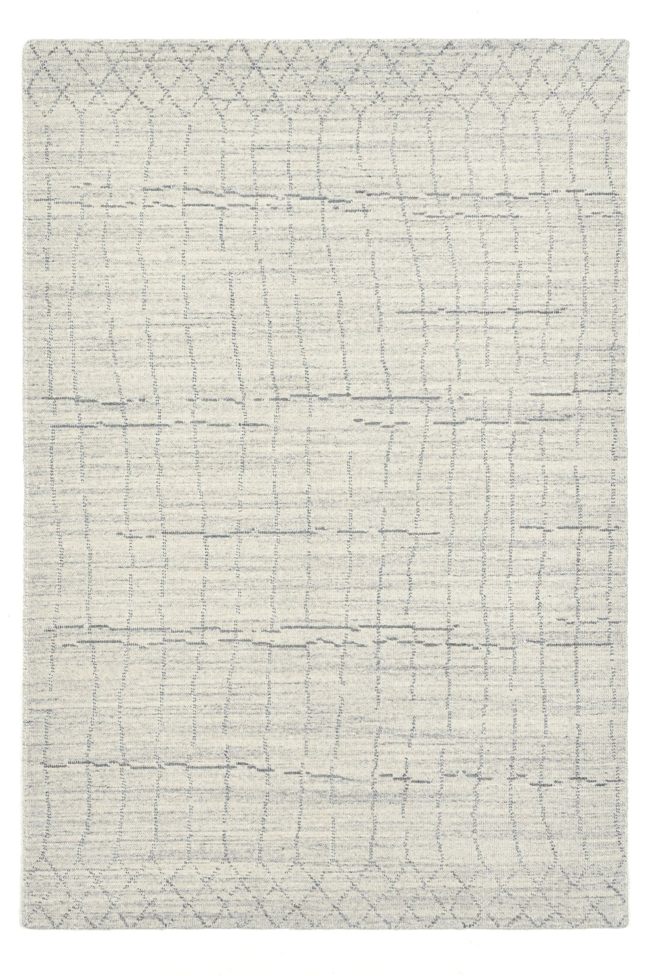 Tapis tissé main en laine vierge et polyester, THEKO