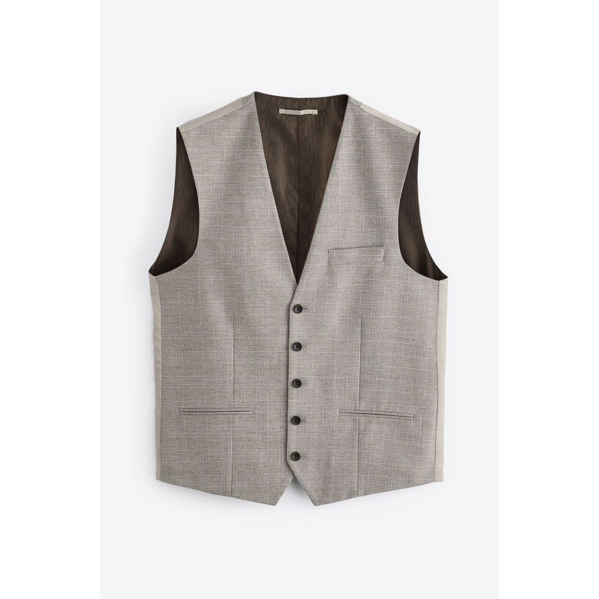 Gilet de costume slim aux carreaux, NEXT