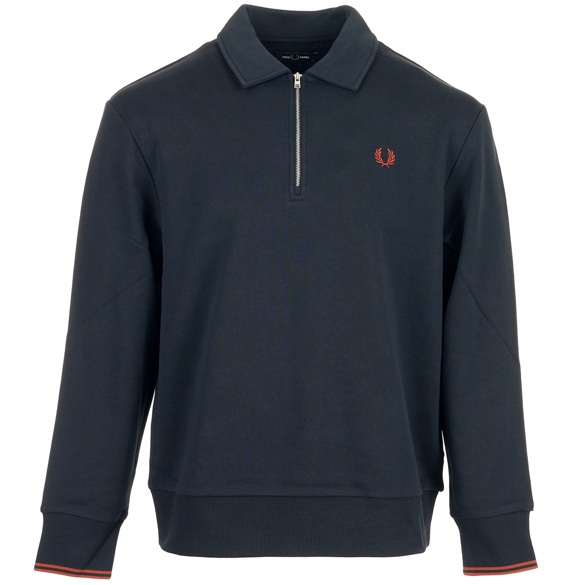 HALF ZIP COLLARED SWEATSHIRT, FRED PERRY