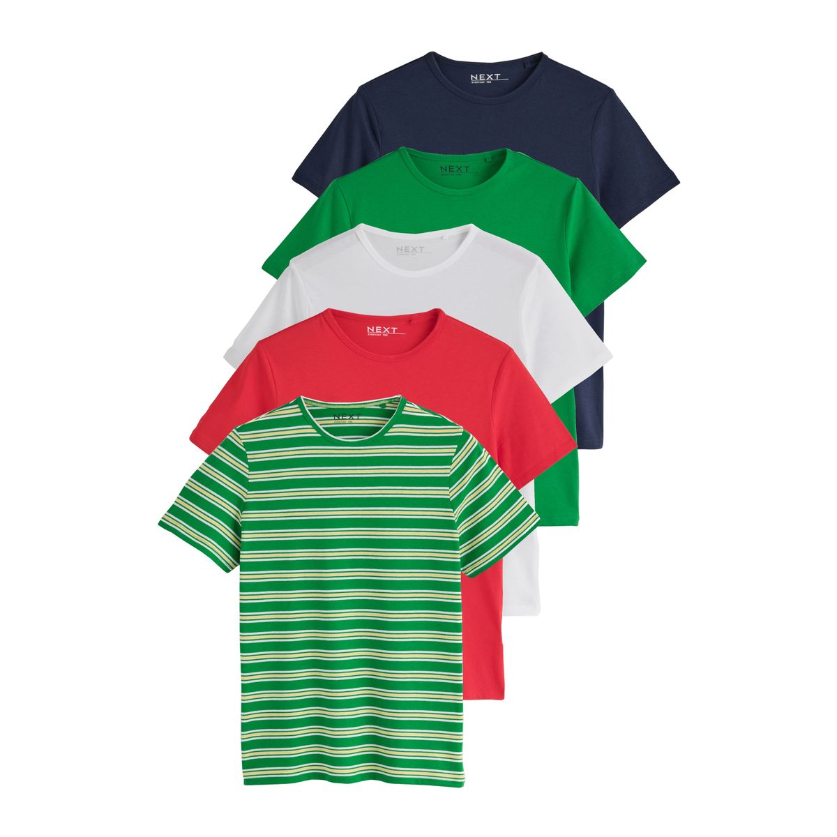 T-shirt ras du cou the everyday, lot de 5, NEXT