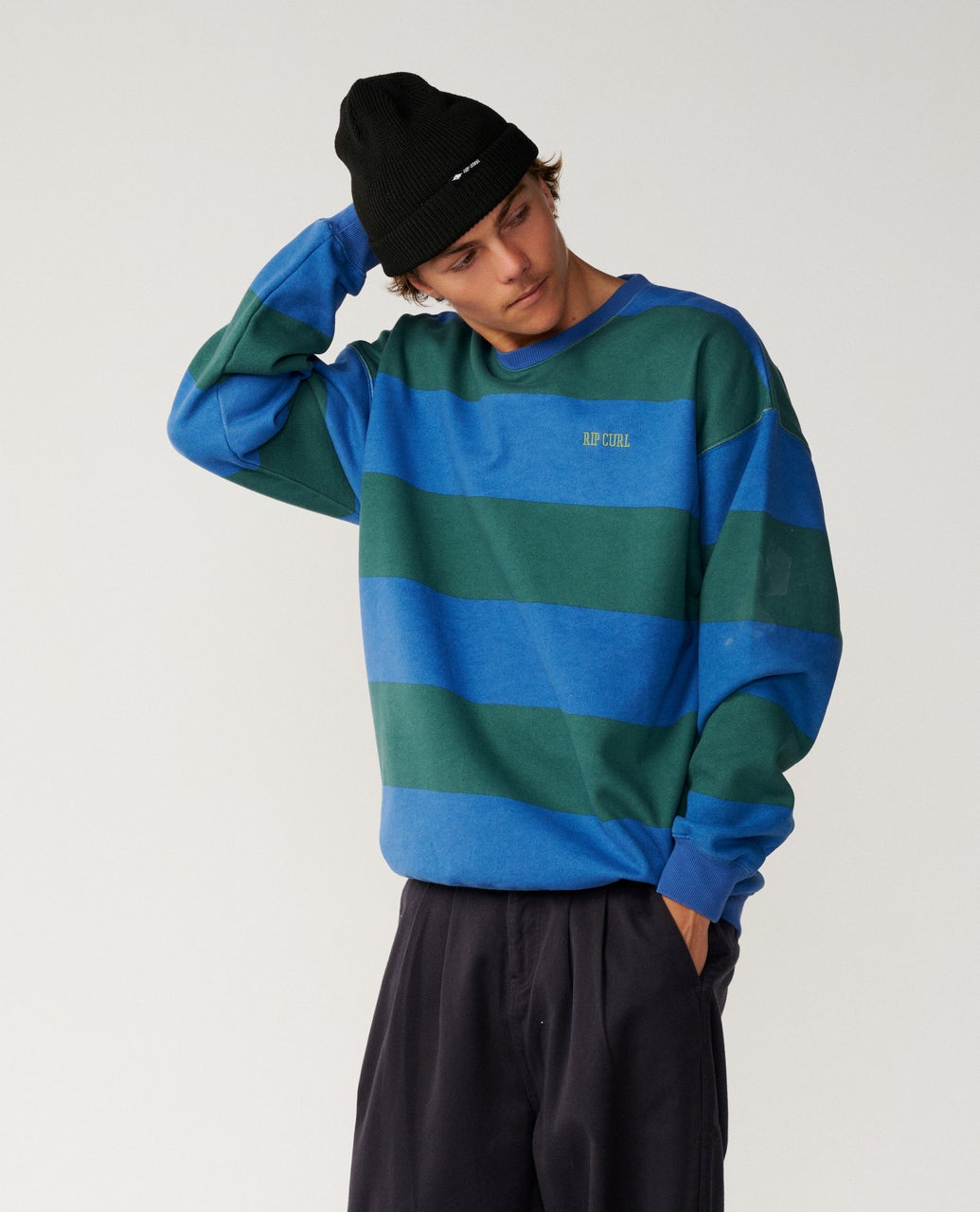 Sweat col rond DISORDER STRIPE, RIP CURL