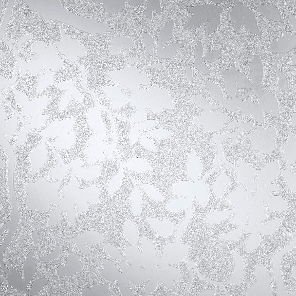 Film vitrostatique pour vitre Décoratif Feuillage Nature opaque 150 x 90cm  Blanc