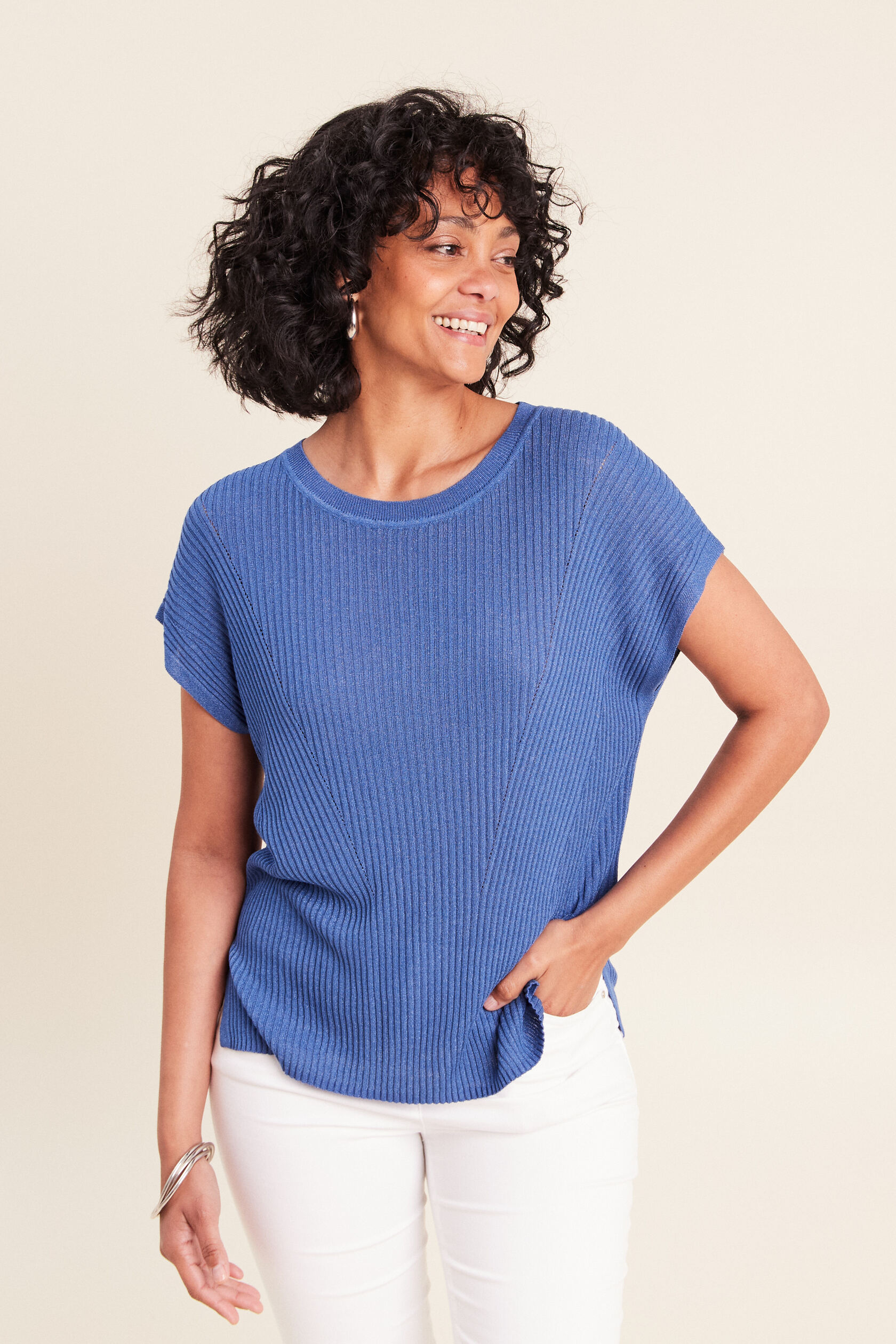 Pull col rond manches courtes, BREAL