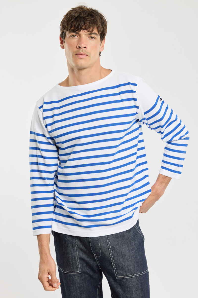 Marinière manches longues en coton épais indémaillable, ARMOR-LUX