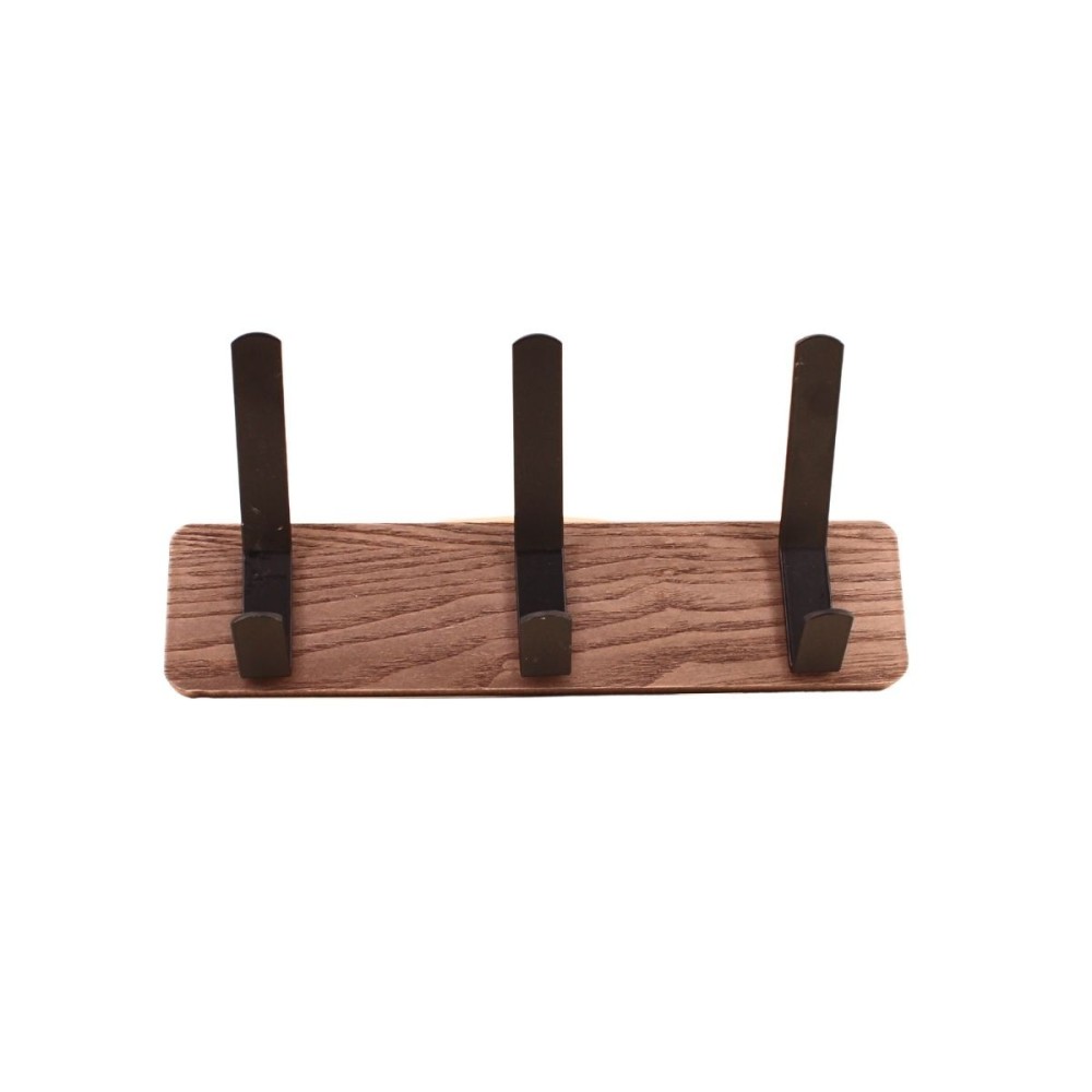 Patère en bois et métal 30cm, ORNAMI