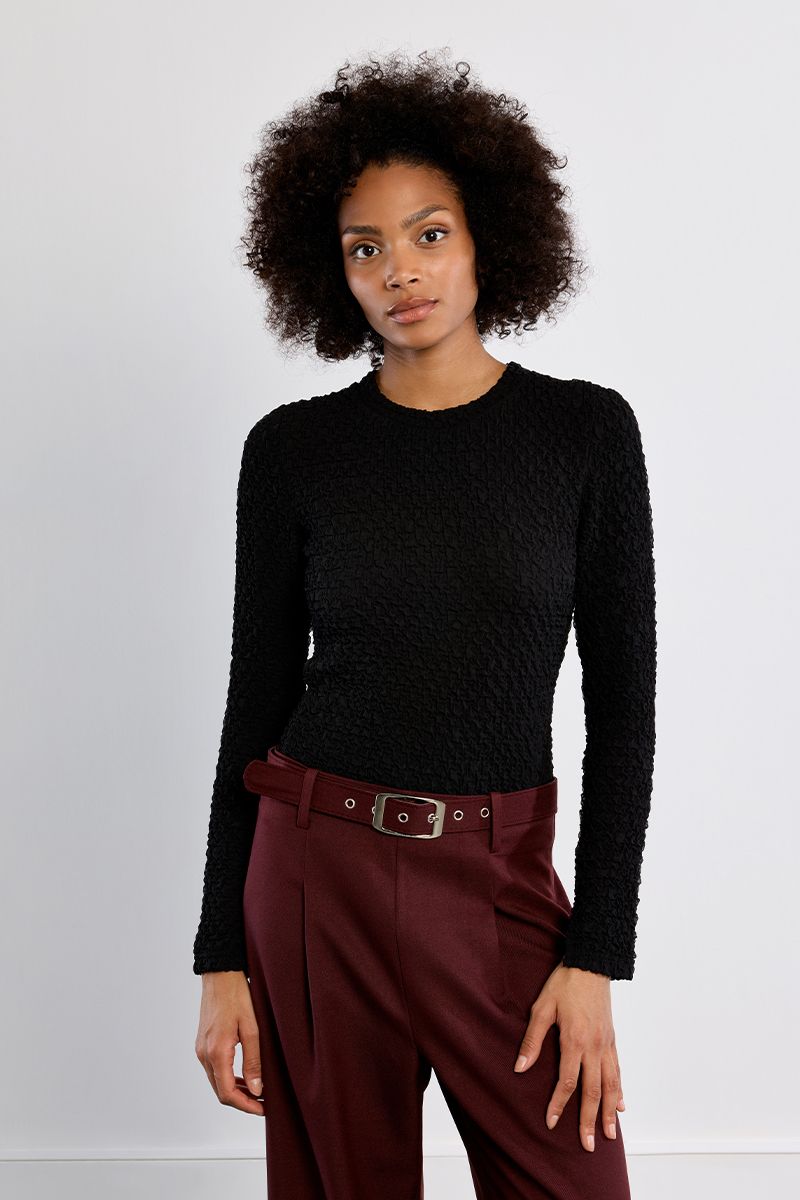 Pull en maille bouclette, droit, LILI SIDONIO