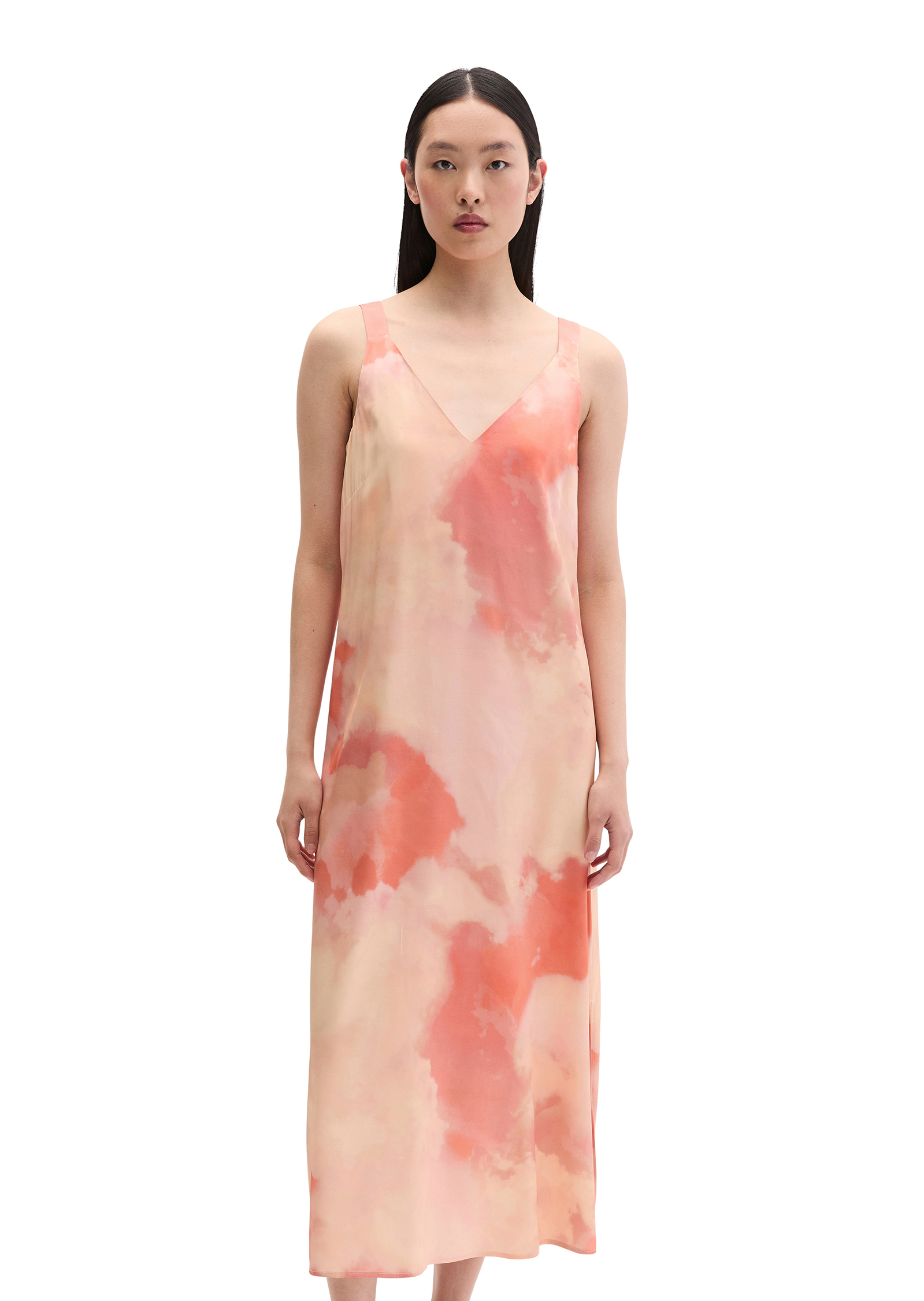 Robe en satin regular en mélange de viscose de haute qualité, MARC O'POLO
