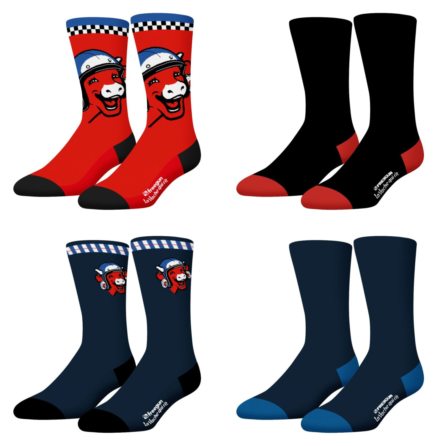 Lot De 4 Chaussette La Vache Qui Rit, FREEGUN