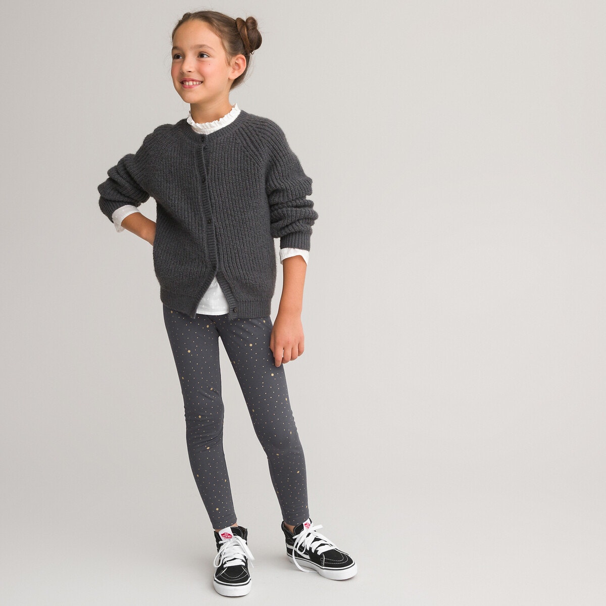 Leggings fille 8 ans gris La Redoute