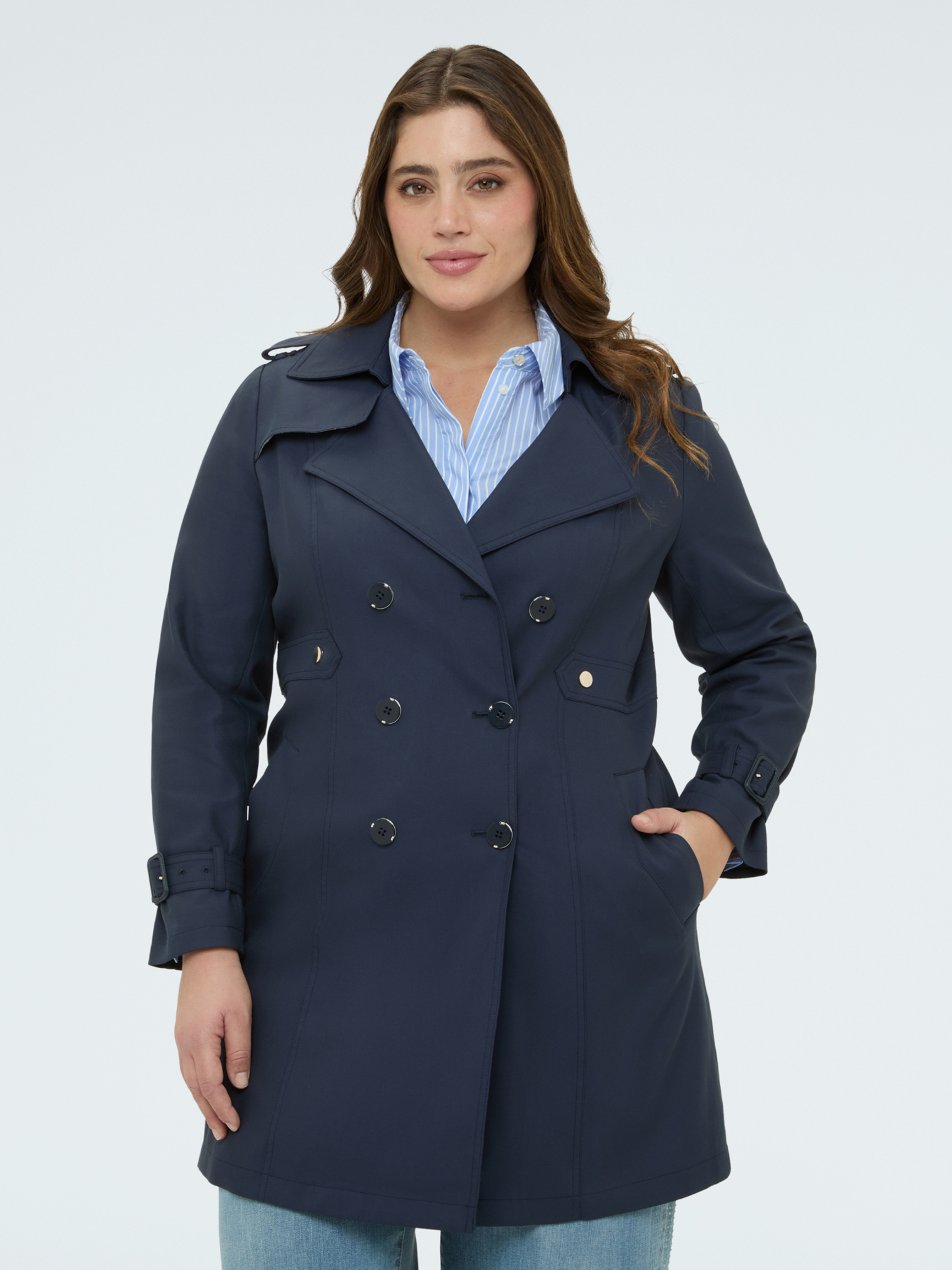 Trench fermeture double boutonnage, FIORELLA RUBINO