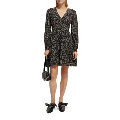 Robe patineuse, courte, manches longues SCOTCH AND SODA