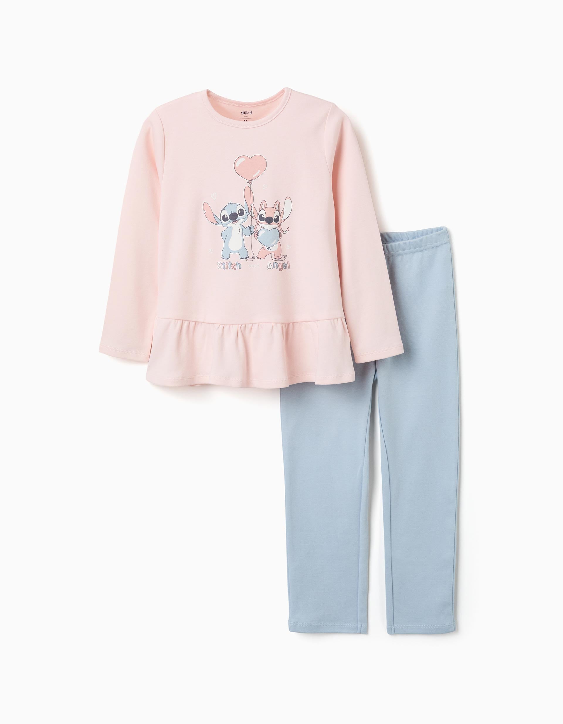 Pyjama long avec imprimé Stitch qui brille dans le noir, ZIPPY