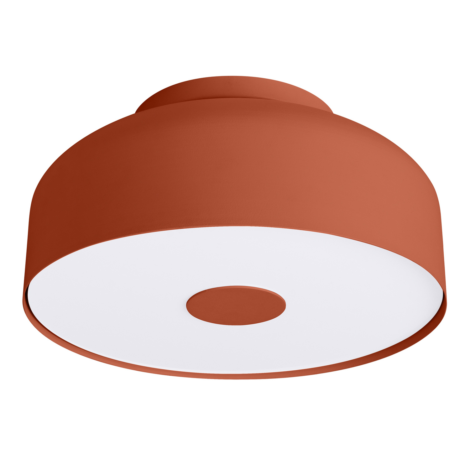 Plafonnier Acier Ocre Rouge E27 4 Omiq, EDEN