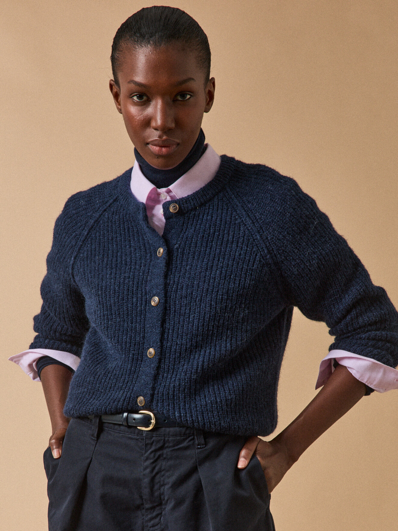 Gilet Luxueux En Alpaga AMERICA’S ALPACA - Bleu, Doublure Noire, Fermeture Zip - Taille XS - Fabriqué Au Pérou