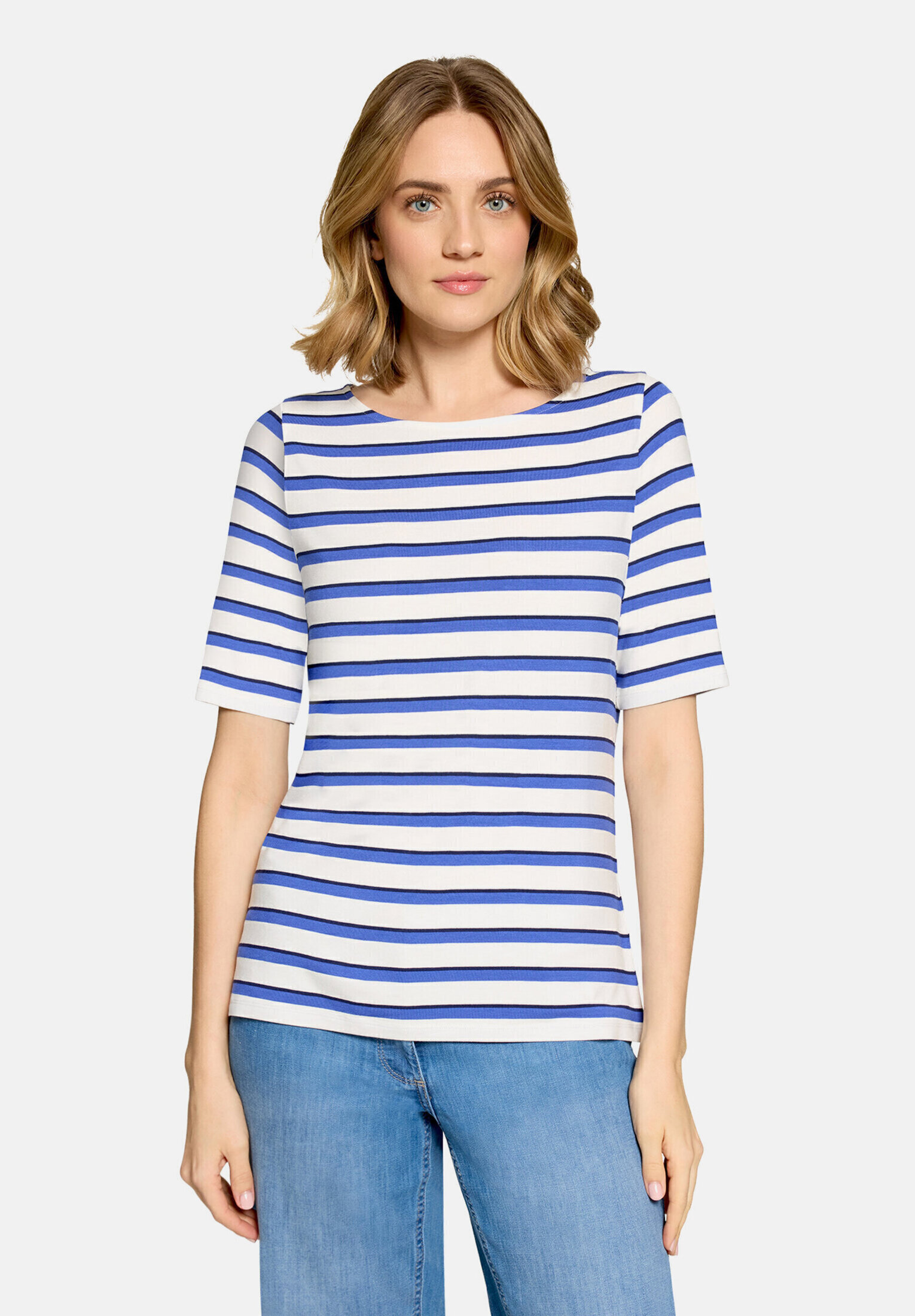 T-shirt à rainures à encolure bateau, BETTY BARCLAY