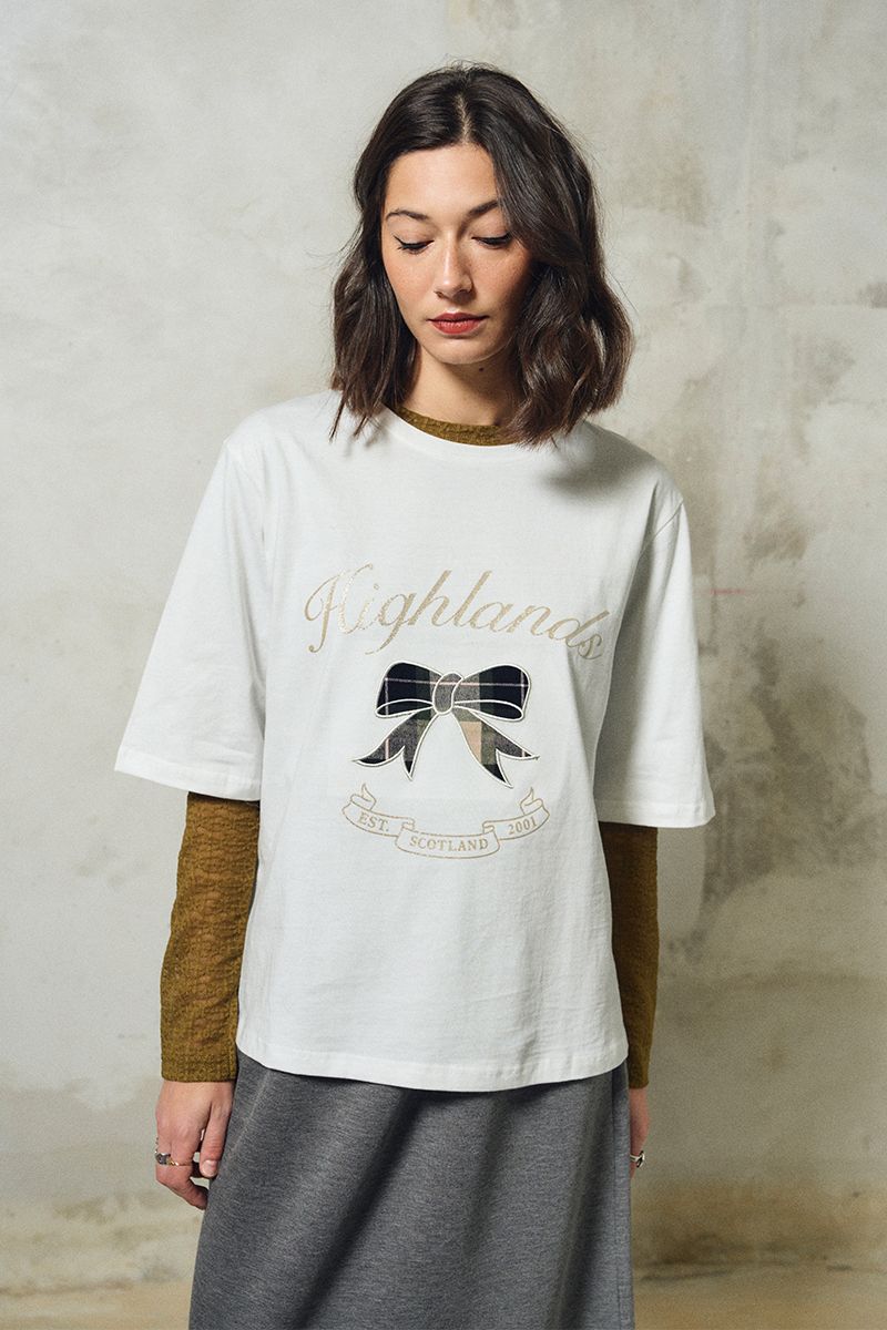 T-shirt oversize en coton, brodé, LILI SIDONIO