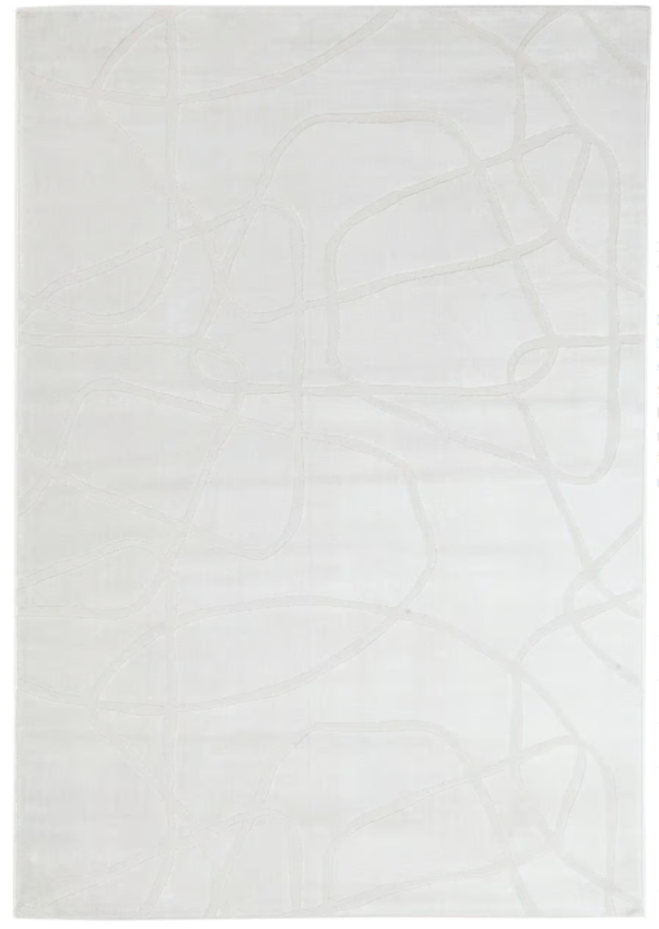 Tapis moderne tissé plat BANQUISE, NOVATREND